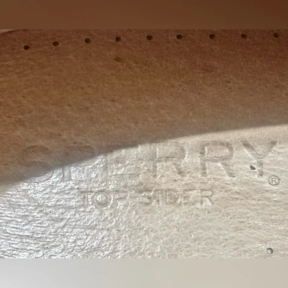 New without tags men’s 10 1/2 leather Sperry top slider shoes - Picture 5 of 5